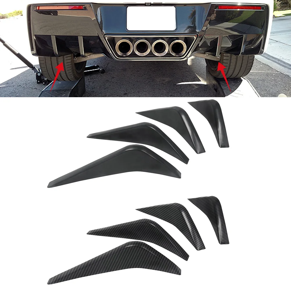 Spoiler dell'aletta del diffusore dell'aria del paraurti posteriore dell'automobile per Chevrolet Corvette C7 2014-2019