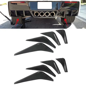 Spoiler dell'aletta del diffusore dell'aria del paraurti posteriore dell'automobile per Chevrolet Corvette C7 2014-2019