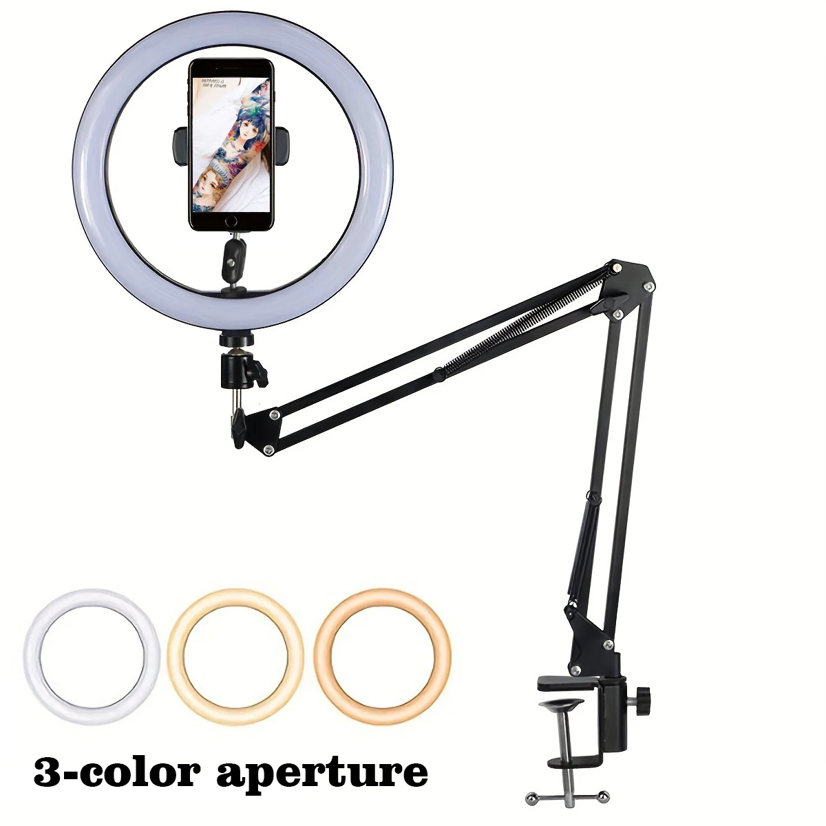 

Регулируемое освещение для татуировок, искусственное кольцо с подвесным кронштейном, питание от USB, без запаха, инструменты и аксессуары для татуировок
