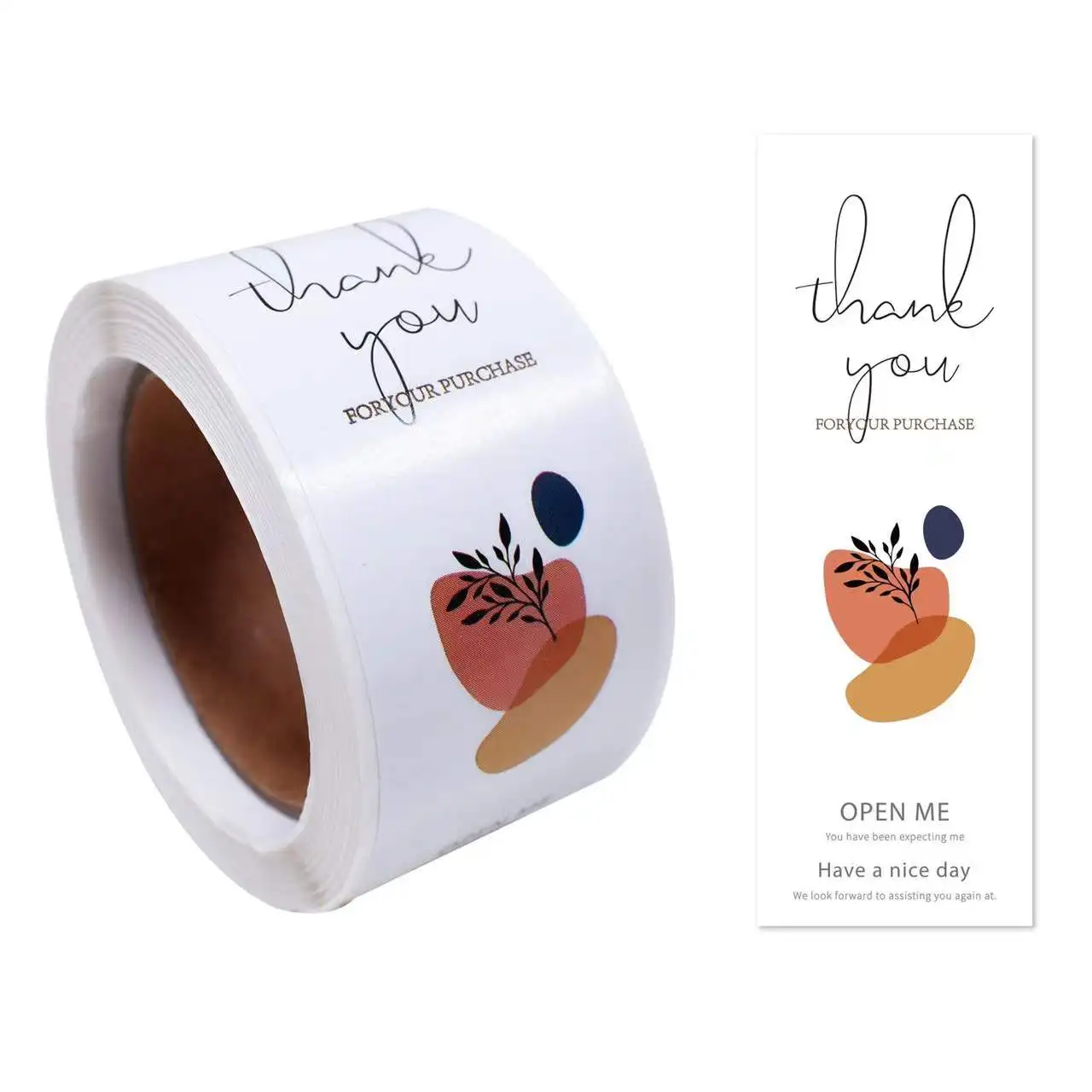 

100pcs This Package Is Happy To See You Too Stickers Cute Pink Thank You Package Labels for Business Gift Decoration Sticker Set