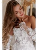 Luxury Beaded Short Wedding Dresses Saudi Arabia Lace Floral Appliques Long Sleeves Bridal Gown Mini Prom Party Dress Customized 3