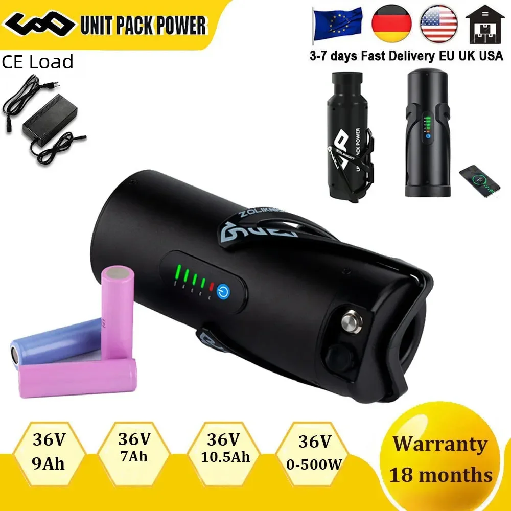 

36V 7Ah Bottle EBike Battery 36V 10.5Ah Electric Bicycle CN San-yo18650 E bike Batteries Pack for Bafang 250W 350W500W Motor Kit
