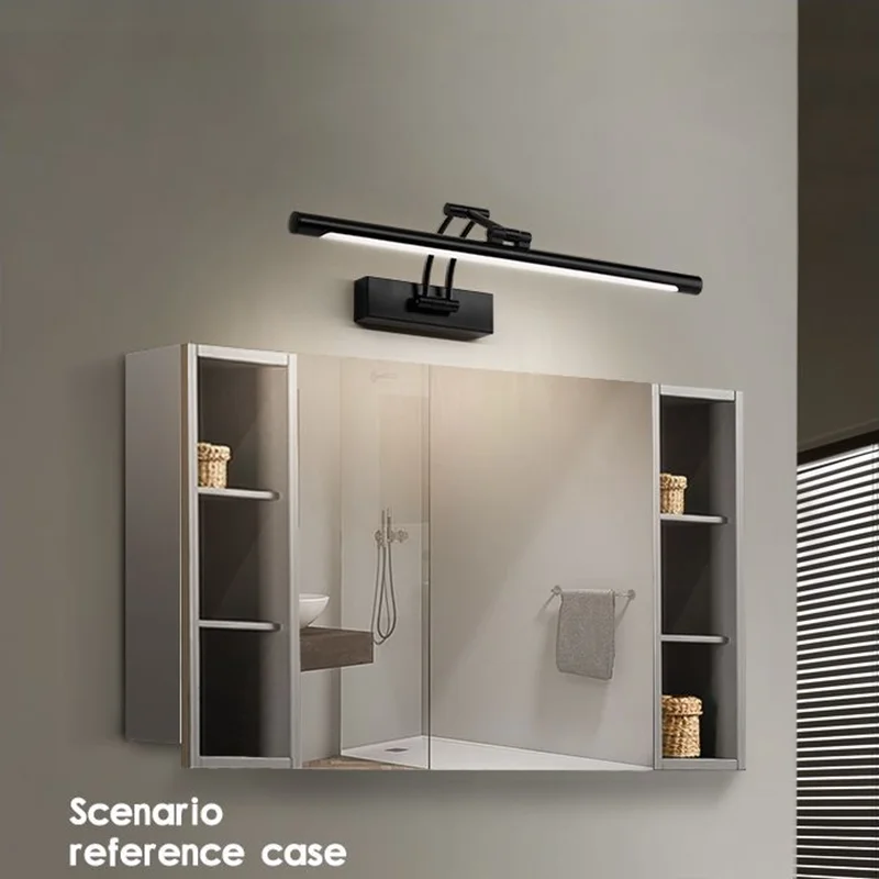 QUASHION Bathroom Mirror Wall Lamp LED Metal Foldable Cabinet Sconce  Lighting Fixture Nordic Simple Modern Dressing Table Lustre - AliExpress 39