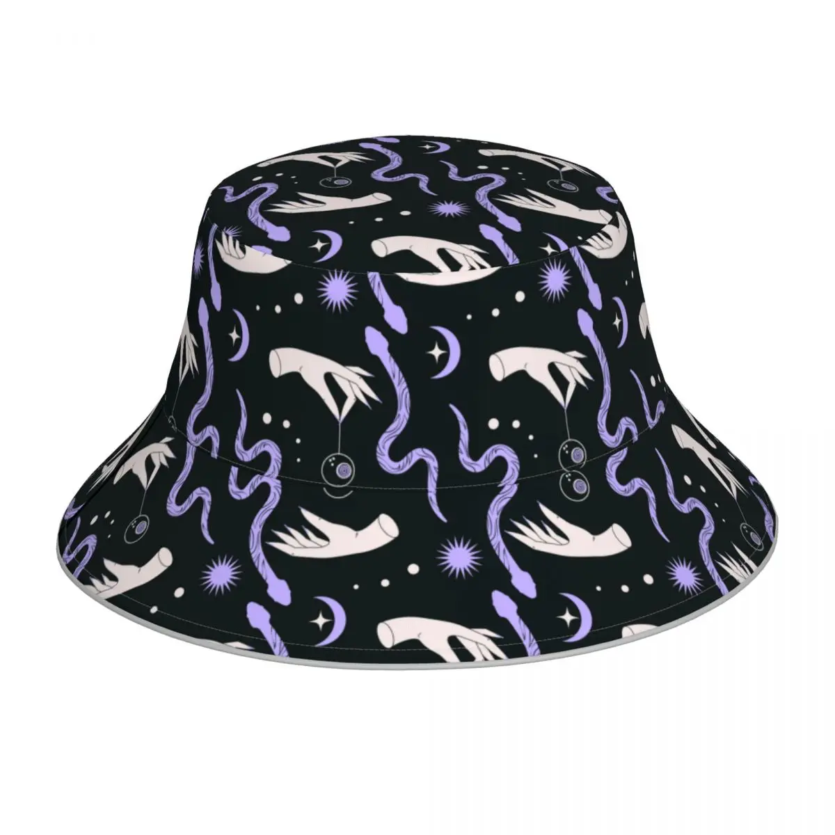 

New Fisherman's Hat Unisex Fashion Spooky Hand Bob Cap Windproof outdoor Reflective Bucket Hat