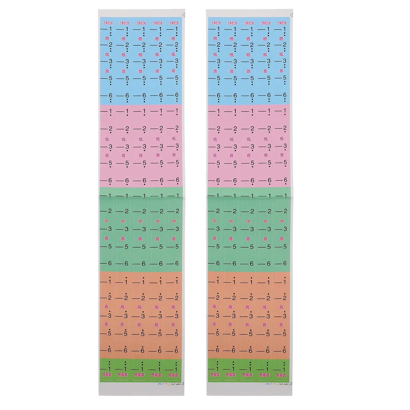 Guzheng Scale Note Stickers 2Pcs for Beginner Practice ancient zither,guzheng strings,guzheng finger guard,guzheng cleaning brush