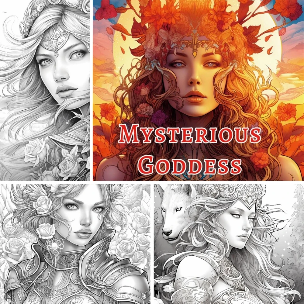 1pc Art Coloring Book 22 Page Coloring Books Gift For Birthday Party Relieve Stress Kill Time Graffiti Painting Drawing Art Book 4