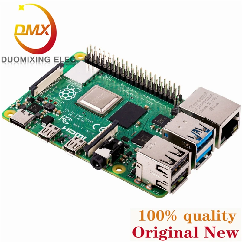5 Pz Originale Originale Raspberry Pi 4 Modello B 4B 8Gb/4Gb/2Gb/1Gb Ram Bcm2711 Quad Core Cortex-A72 Supporto Braccio Wifi Bluetooth 5.0