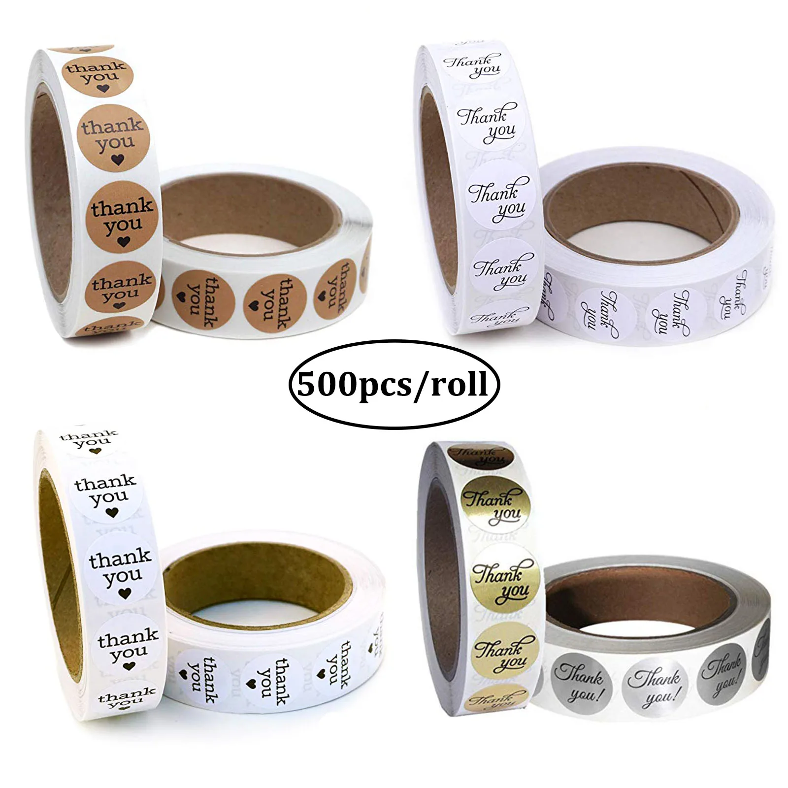 

Наклейка «спасибо» этикетки для печати Золотая Круглая этикетка ручной работы наклейки Скрапбукинг для evenlope Милая наклейка канцелярские принадлежности 500 шт
