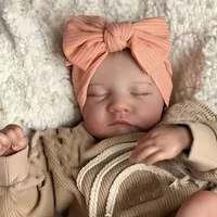 Risbecko Lifelike 43cm Finished Reborn Doll, Like Real Baby Handmade Art Doll, 3D Painted Skin With Visible Veins Vinyl Limbs 3