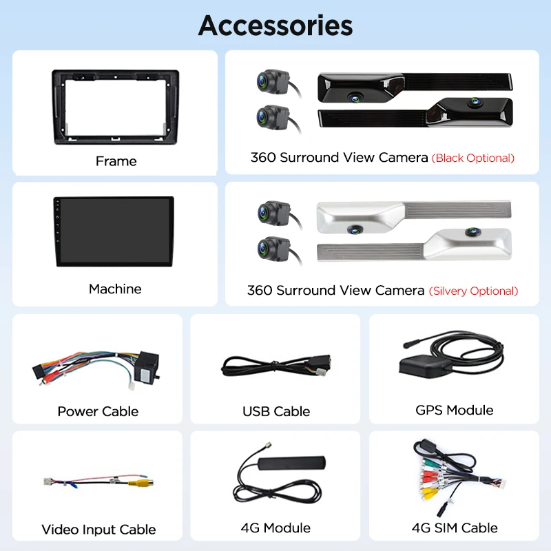 Junsun 360 ° Cámara panorámica Radio de coche para Fiat Ducato Peugeot Boxer 2 Citroen Jumper 2 2006 - 2015 CarPlay inalámbrico Android Auto 8