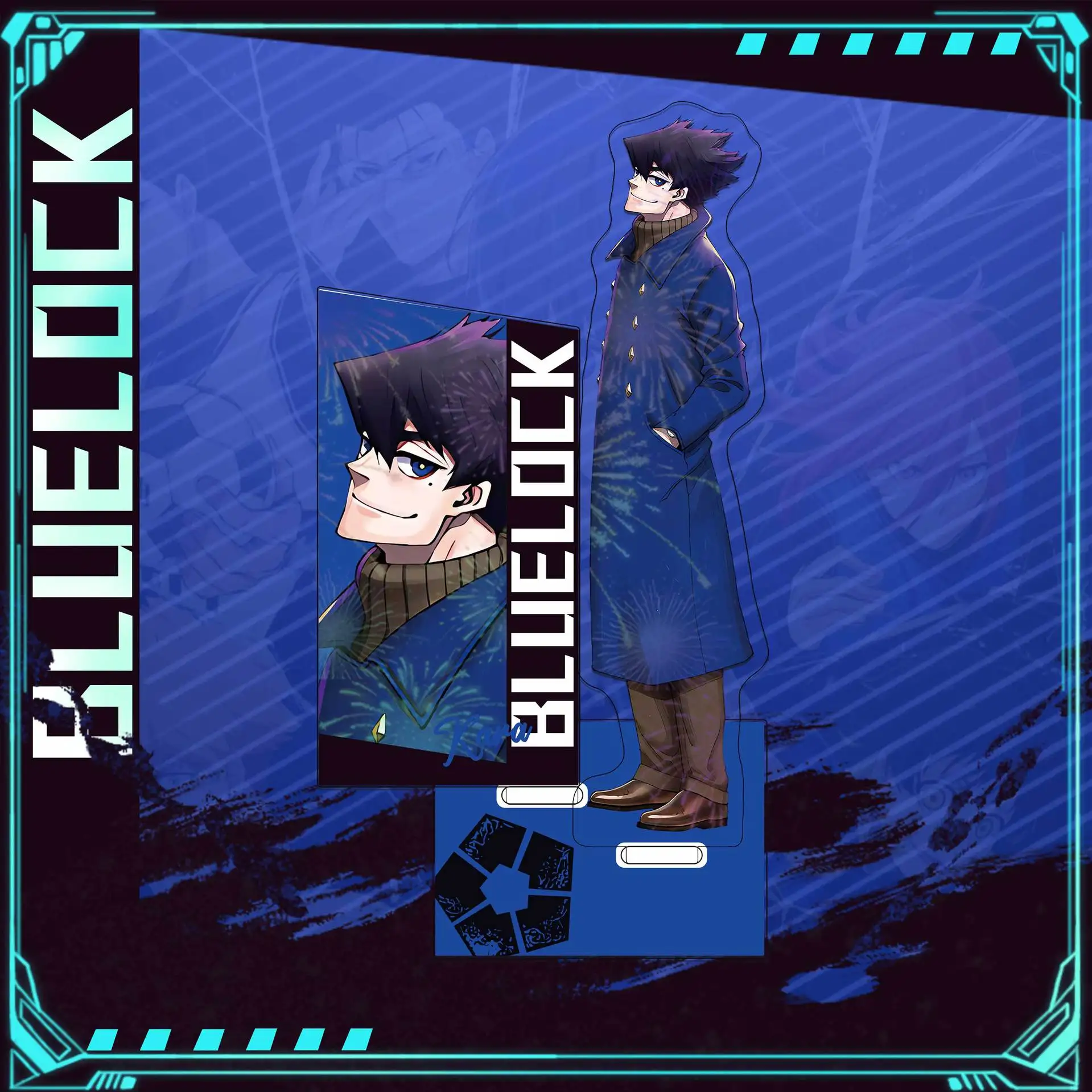 Blue Lock Layered Craft Firework Holographic Anime Merch