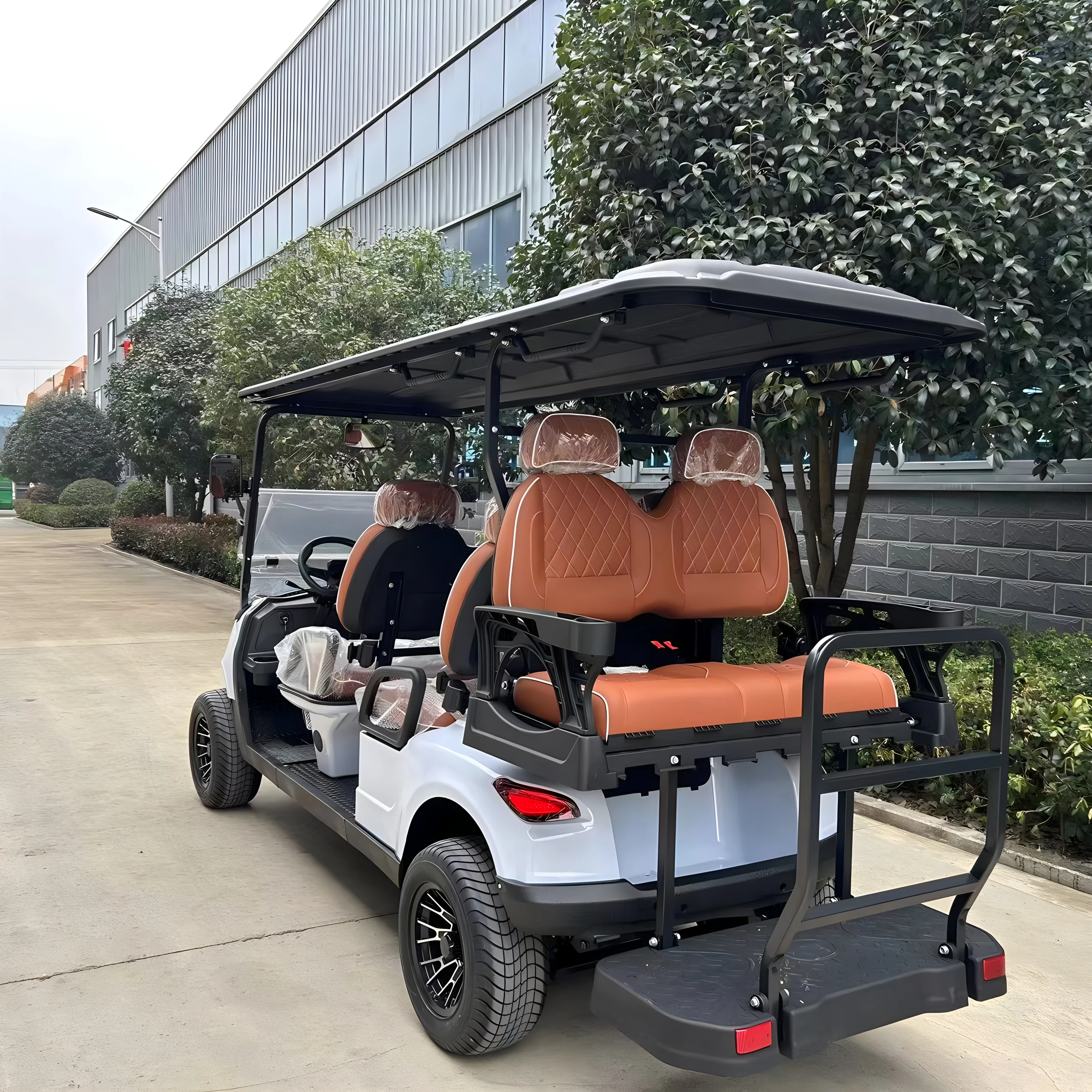 New Design 12 Inch Golf Cart Wheels and Tires Luxury Street Legal Electric Golf Cart 6 Seater