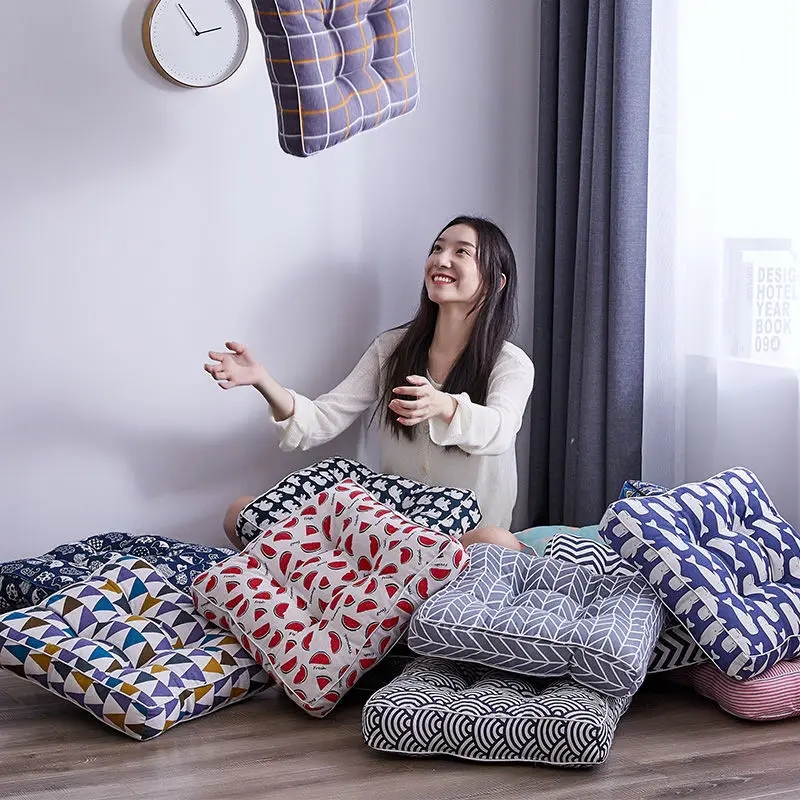 1PC Dining Room Chair Cushion Heighten Thicken Stool Seat Pad 40x40/45x45/50x50cm Tatami Pads Chair Mat Sofa Pillow Cushion 3