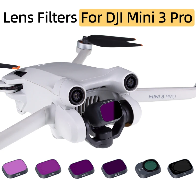 

For DJI Mini 3 PRO Drone Camera Lens Filters UV CPL ND8/16/32/64 Set Filter Accessories