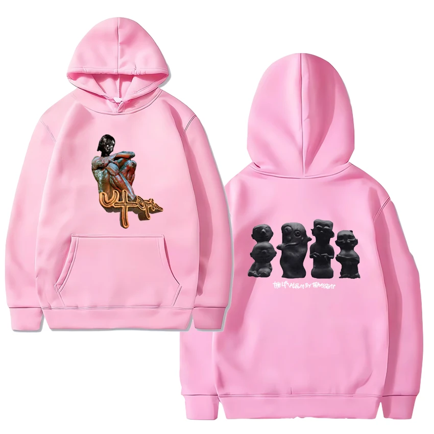 2024 Rapper Cactus Jack Utopia Album Print Hoodie Men Women Gothic harajuku Sweatshirt Vintage Casual Oversized Fleece Hoodies