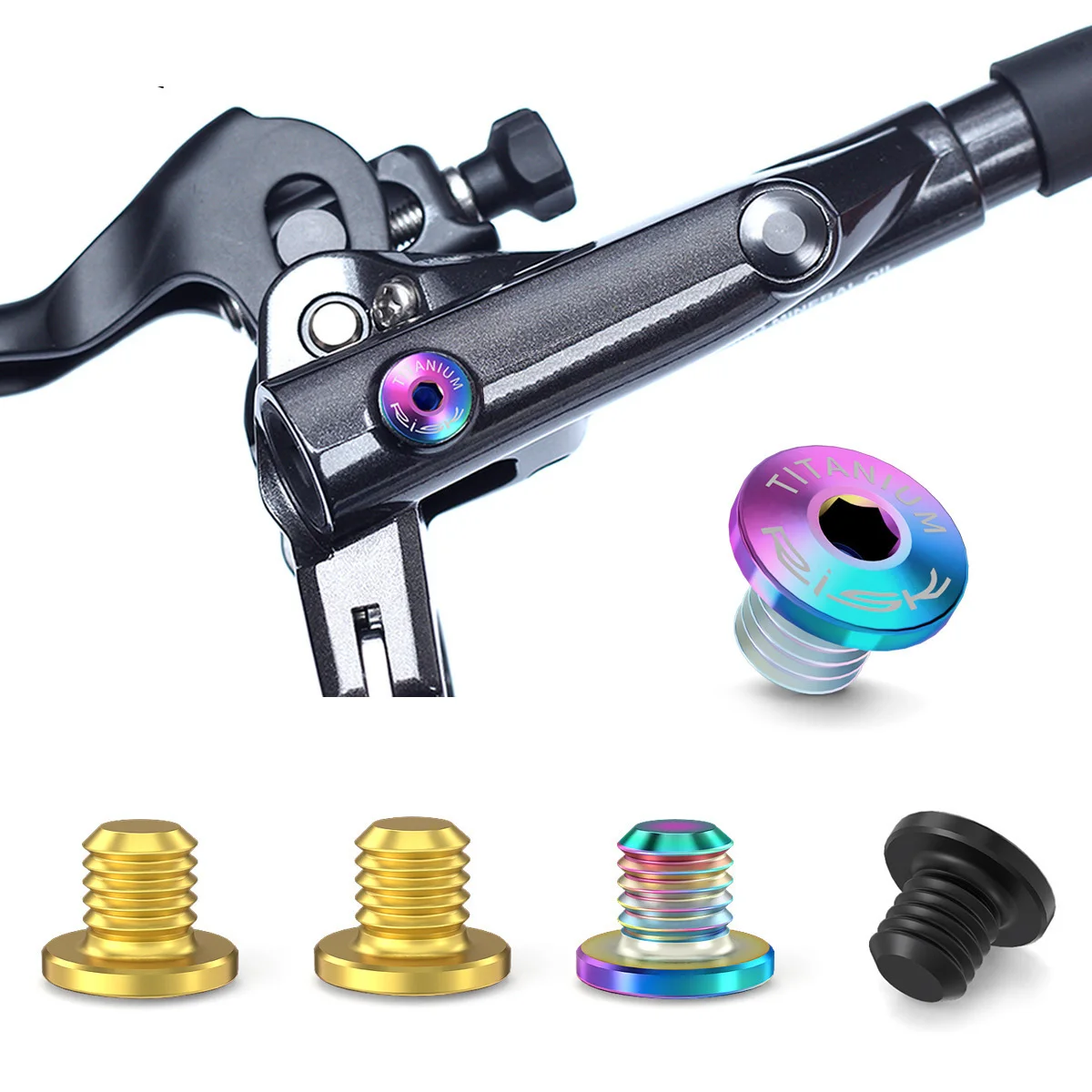 2 Stück Fahrradschrauben mit Box Fahrradbremshebel Entlüftung Titanschraube Muttern Schrauben für Shimano M7000 8000 9000 9020 XT SLX Zee Deore – Detail 2