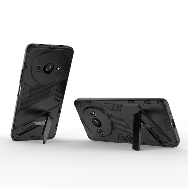 Xiaomi Redmi A3 Shockproof Armor Phone Case with Kickstand and Holder