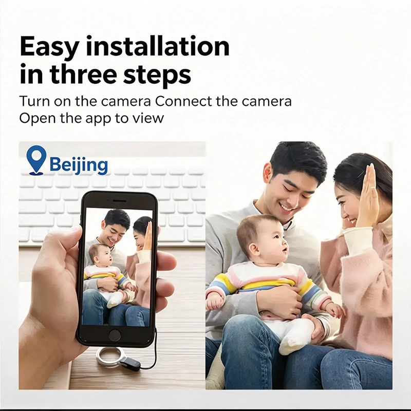 Lenovo New Block Wireless Mobile Phone Wifi Camera Remote Monitor Ultra Clear Indoor And Outdoor Network Camera