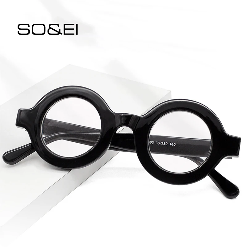 Eyeglasses Frames Optical Glasses Retro Round Women Men Anti-Blu-Ray Computer Goggles