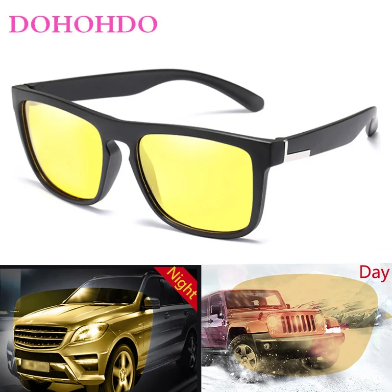 

Men Yellow Night Vision Sunglasses Women Driving Driver Sunglass AC Lens TR 90 Frame Cycle Eyeglasses Sun Glasses Gafas De Sol