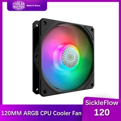 Cooler Master SickleFlow 120 ARGB, carcasa de ordenador, ventilador de refrigeración silencioso, CPU, ventiladores PWM para Asus Aura ASRock MSI RGB, placa base