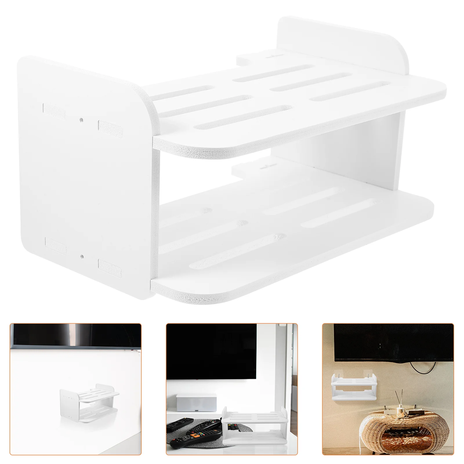 

Router Ledge Storage Holder DVD Player Shelf Wall Mount Projector Stand Mounted Camera Wall-mounted Rack