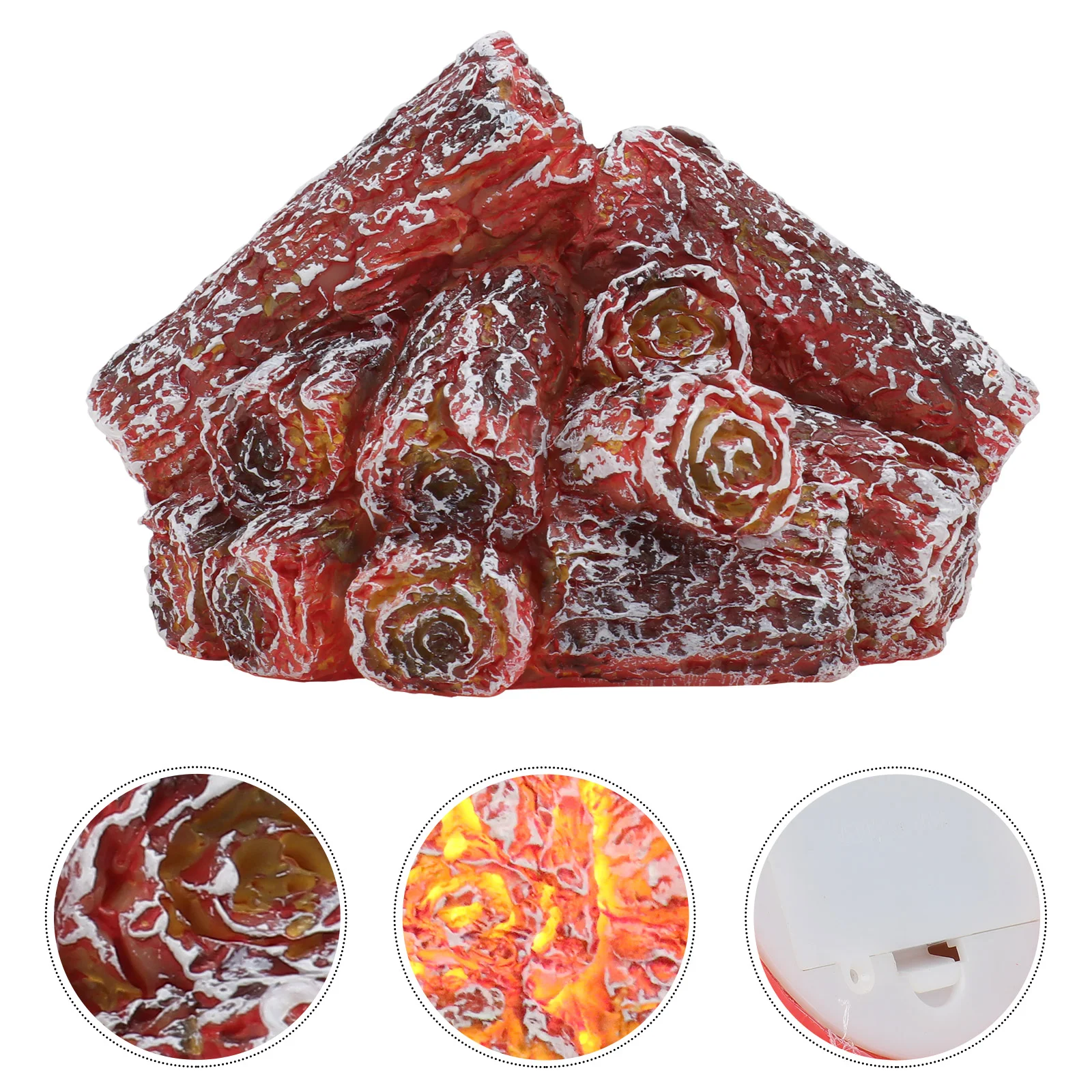 

Romantic Night Light Nurse Outdoor Fireplaces Nursury Plastic Artificial Charcoal