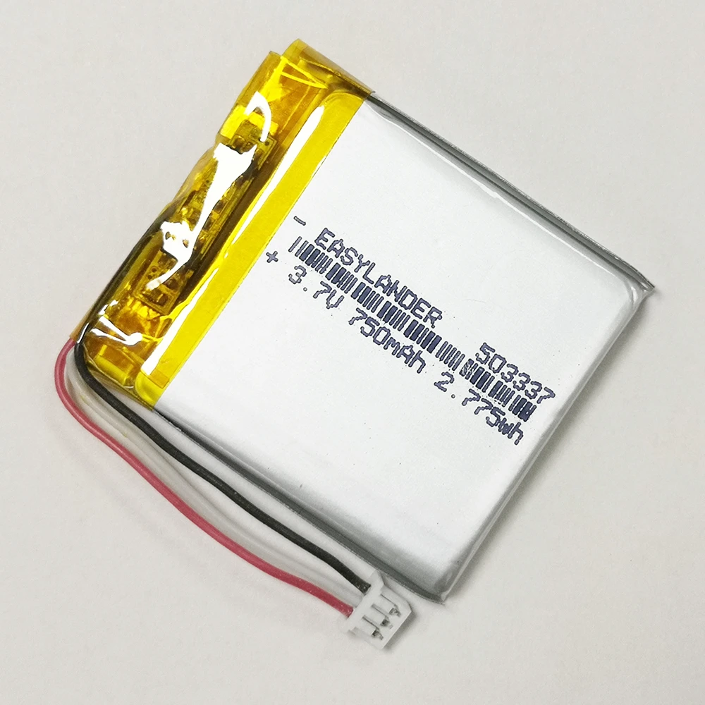 Baby Monitor 3.7V 750mAh 503337 Polymer Lithium Battery For Mp3 Mp4 ...