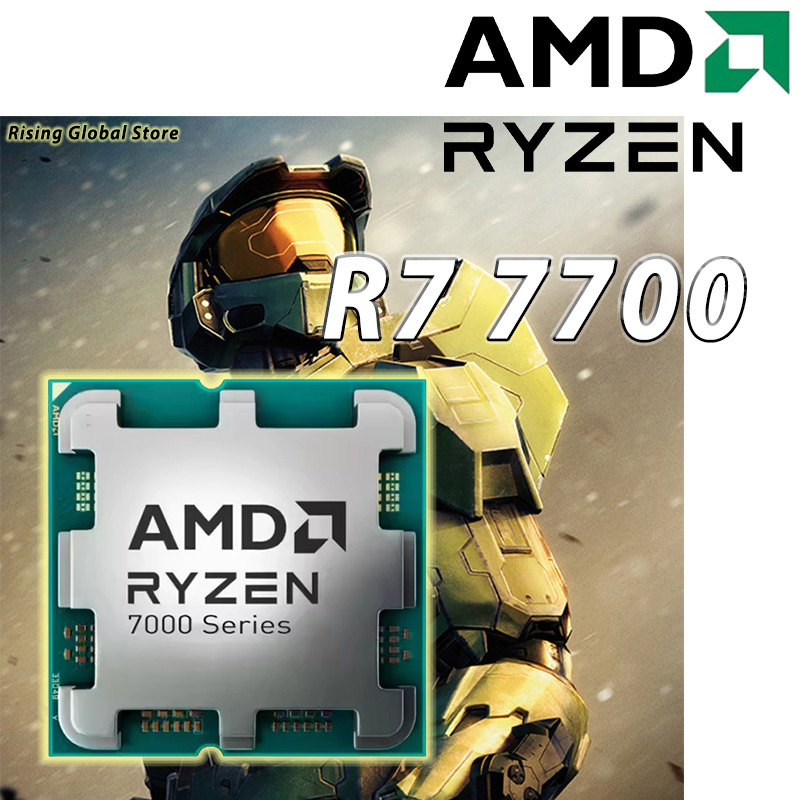  AMD Ryzen 7 7700 R7 7700 7000 Series 5.3GHz 8-Core 16-Thread L3=32MB