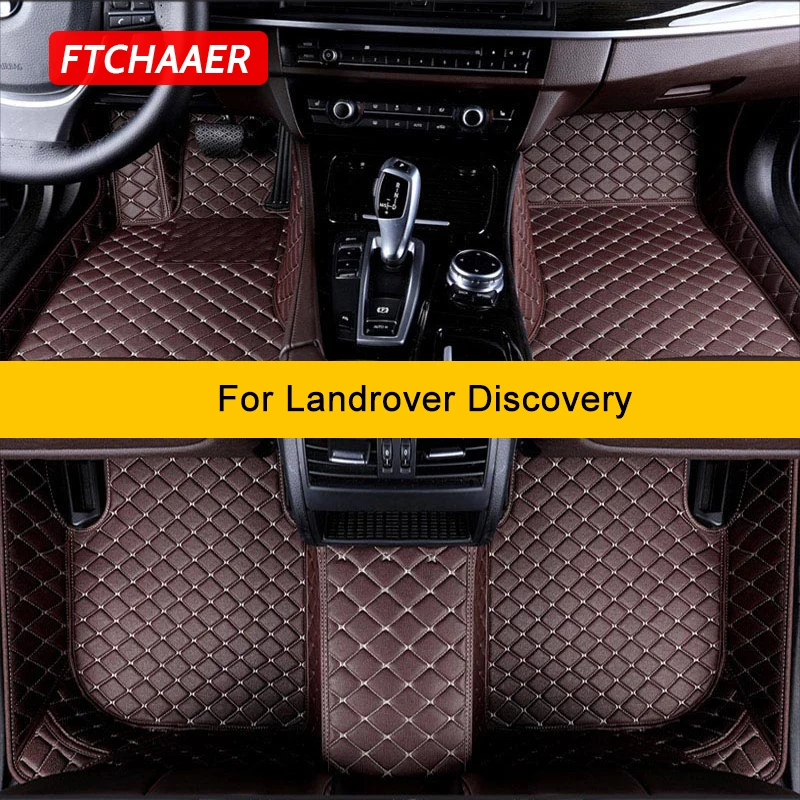 

FTCHAAER Custom Car Floor Mats For Landrover Discovery LR3 LR4 Auto Carpets Foot Coche Accessorie