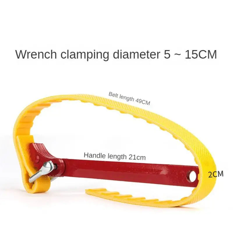 

Belt Wrench Oil Filter Puller Strap SpannerChain Jar Lids Cartridge Disassembly Tool Adjustable Strap Opener Plumbing Tool