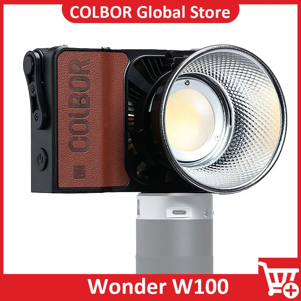 

COLBOR Wonder W100 Bi-Color LED Photography Light Portable Handheld Pocket COB LED Lamp for Youtube Outdoor Video Shooting