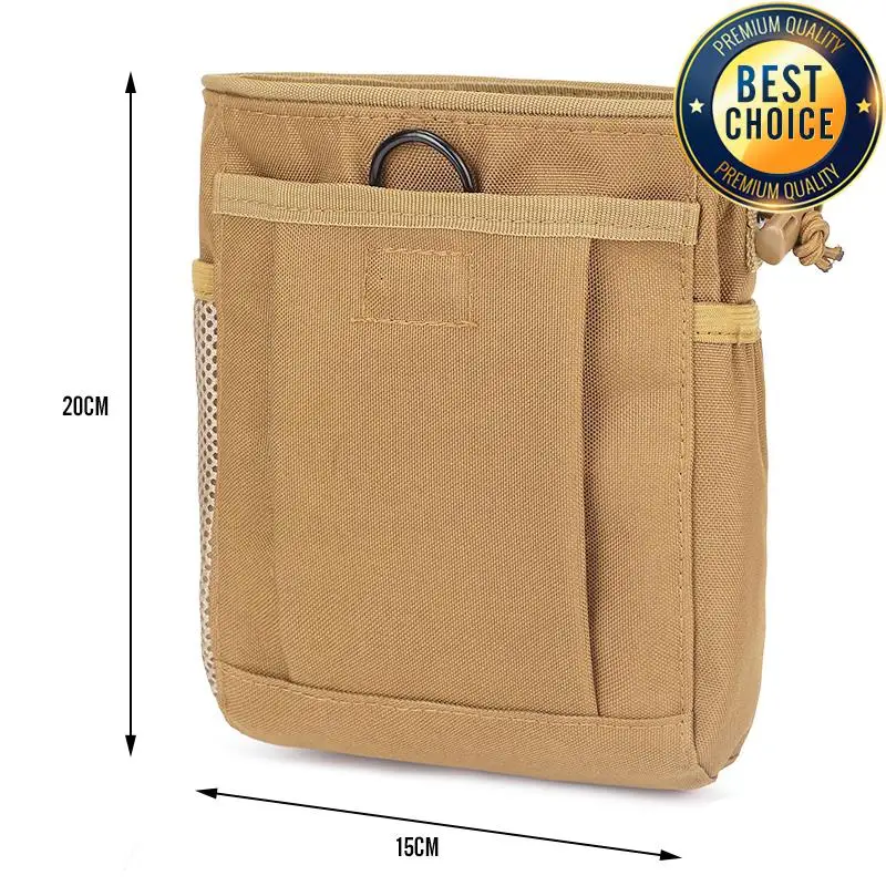 Outdoor Portable Recycling Bag 600D Nylon Molle Pouch Climbing Hanging EDC Gear Waist Sports Hunting Training Tactical Bag 5