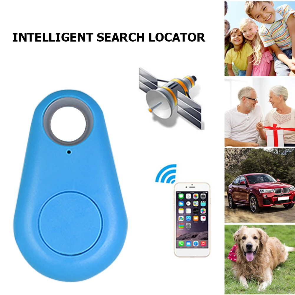 Wallet Tracker Smart Tracker Bluetooth Tracker Smart Mini GPS Tracker Dog Pets Bluetooth-Compatible 4.0 Anti-lost Alarm GPS Locator Wireless Positioning Wallet Pet Key