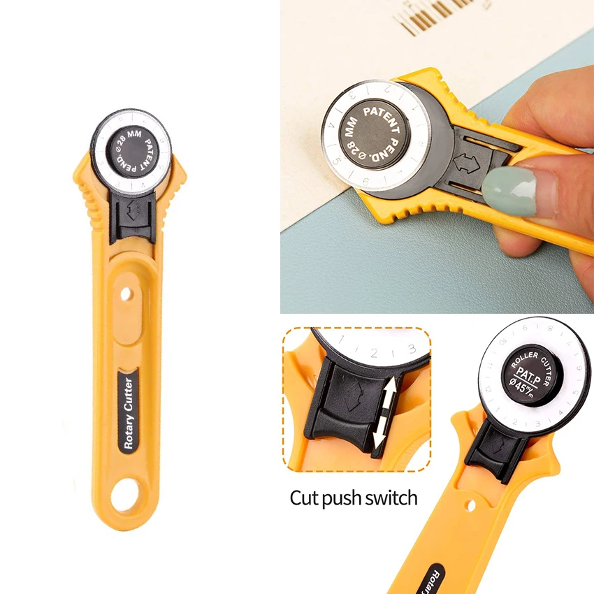 

Роликовый нож 28 мм в стиле пэчворк, фрезер для кожи, бумаги, ткани, ткани, ротационный резак, аксессуары для резки и шитья