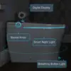 YYHC-Digital display independent tankless intelligent automatic flushing intelligent toilet bidet 6