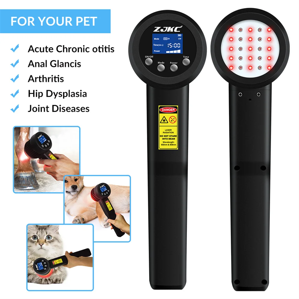 ZJKC Cold Laser Therapy Machine 3W 650nm 808nm Handheld Soft Laser Treatment for Inflammation and Pain Relief Muscle Stiffness zjkc cold laser therapy machine 3w 650nm 808nm handheld soft laser treatment for inflammation and pain relief muscle stiffness