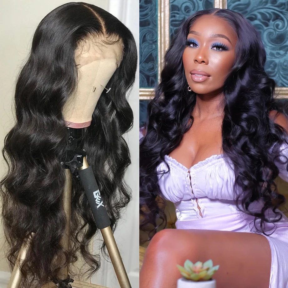 

Body Wave Lace Front Wigs 13x4 HD Lace Frontal Wigs Human Hair 180% Density Brazilian Virgin Human Hair Wigs for Black Women