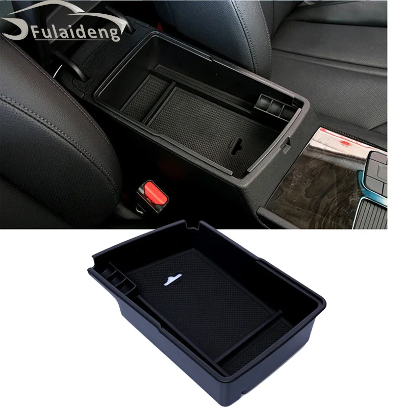 for Kia Optima 2016 2017 Black ABS Car Armrest Storage Box Center