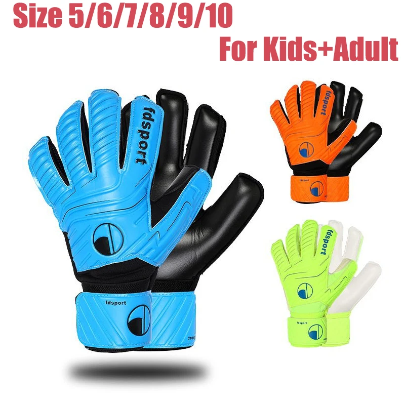 

Soccer Goalie Gloves Professional Goalkeeping Gloves Adjustable Football Player Gloves with Fingersave for Kids Youth Adult