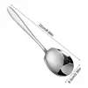 Large Stainless Steel Rice & Serving Spoon – Ergonomic Metal Flatware for Kitchen, Salad & Pasta