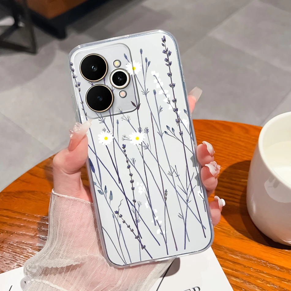 Transparent Shockproof TPU Silicone Back Cover - Simple Design Phone Protector Case