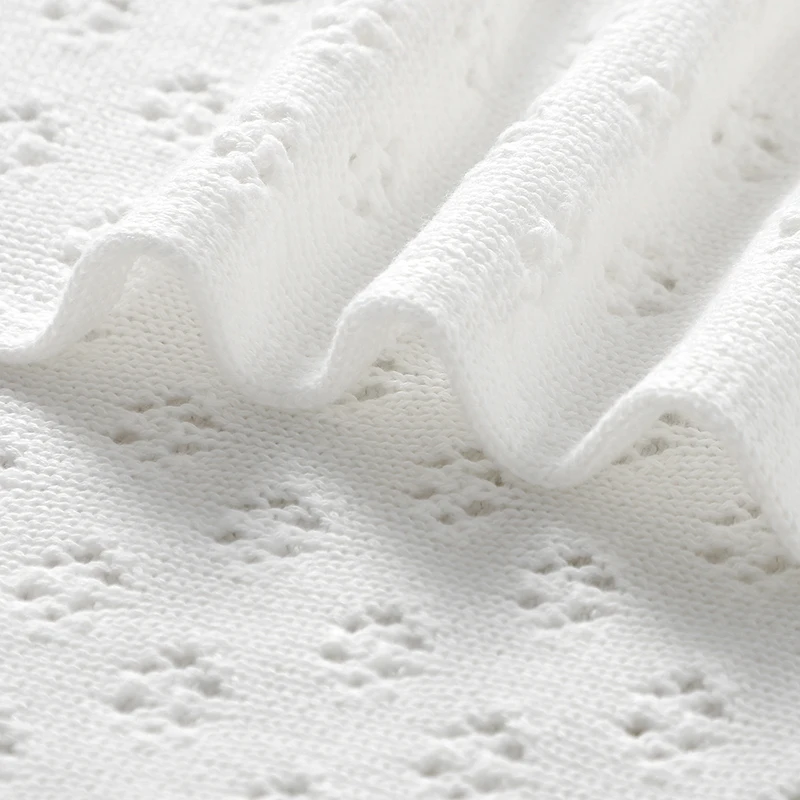 Coperte per Neonati in Cotone 90*70cm, Leggere, per Bambini e Bambine, Avvolgenti per Passeggino, Traspiranti, Copertine per Neonati - immagine 3