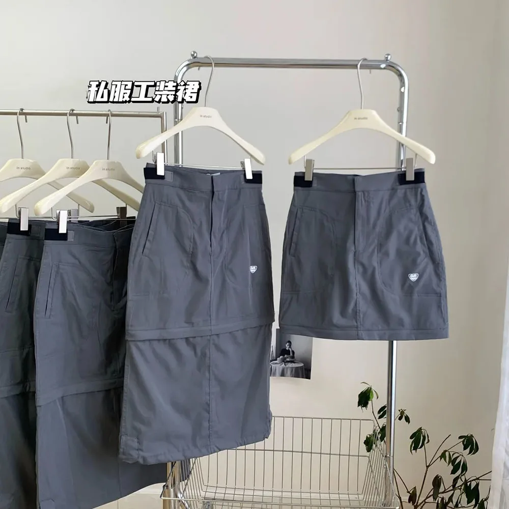 

Chic Midi Cargo Skirt Women Grunge Harajuku Long Mini Skirts Y2k Aesthetic Korean Japanese Fashion Women Clothing Fall Outfits