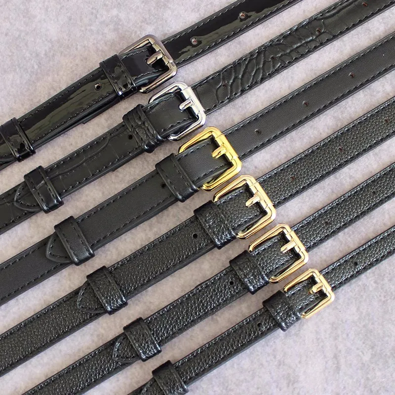 Black Lady's Bag PU Leather Shoulder Strap Crossbody Bag Belt adjustable Replace Handle Accessories