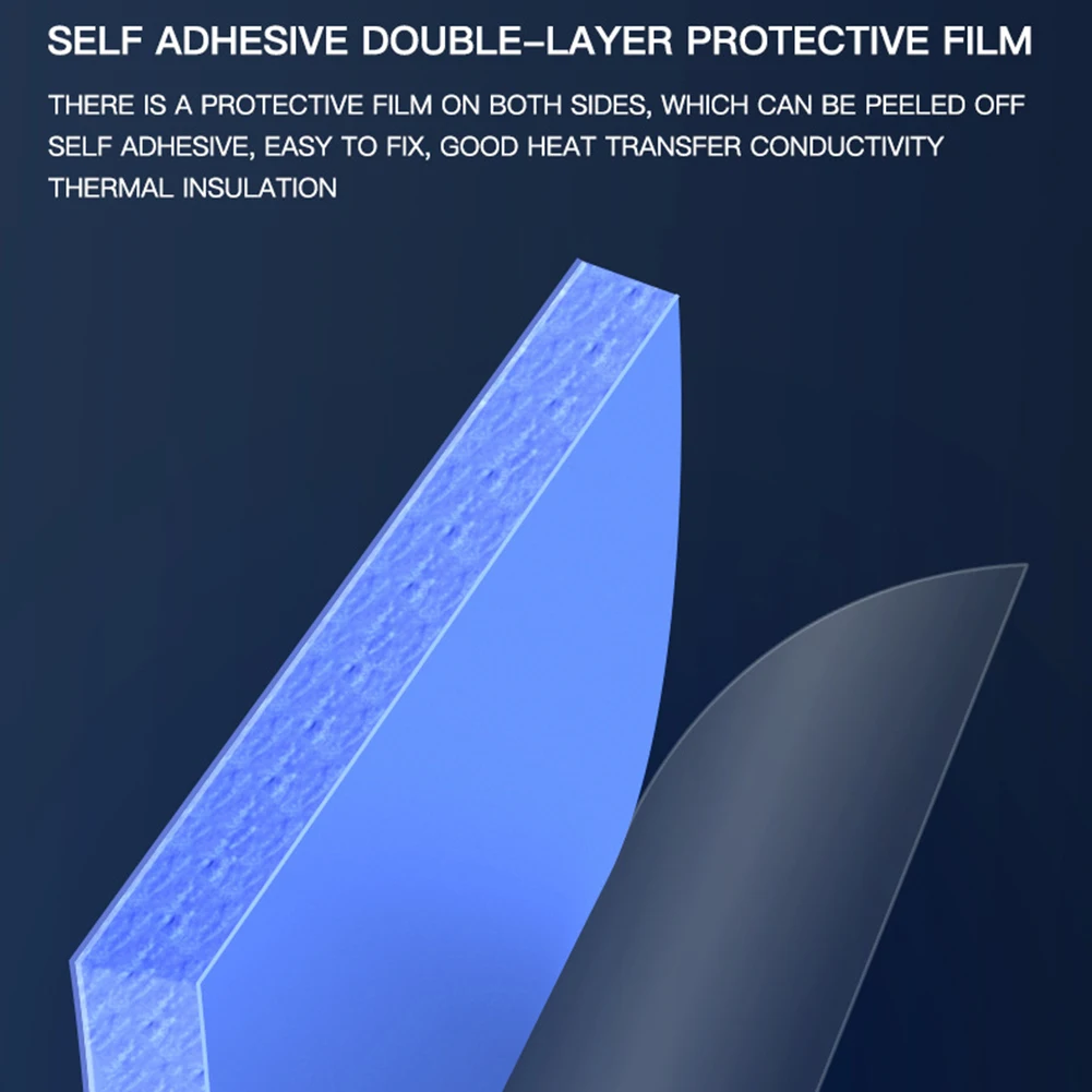 100PCS Conductive Cooling Pad Non Conductive 12x12x1.5mm Silicone Grease Thermal Pad Fast Heat Dissipation for GPU CPU Repair