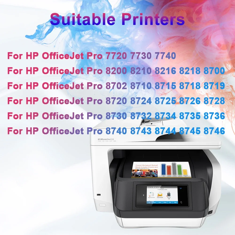 Universal ARC Chip Cartridge for HP Printers - High-Capacity Refill CISS
