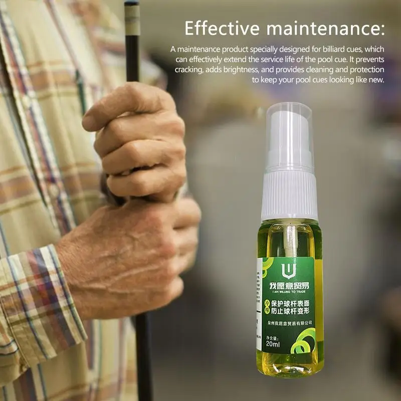 Pool Cue Oil Billiard Ball Rod Oil Cool Texture Billiards Club Cleaner Restores Polishes Shines Removes Dirt Dust Nourishes Wood billiard shaft billiard bridge stick billiard cue tip billiard cue rack billiard cue case