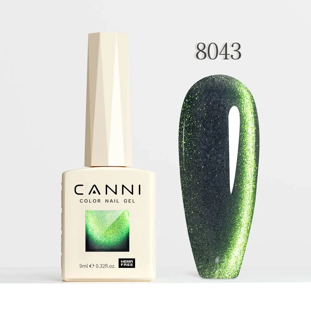 Holographic Glitter Gel Nail Polish – Sparkling Cat Eye Effect with Diamond Shine