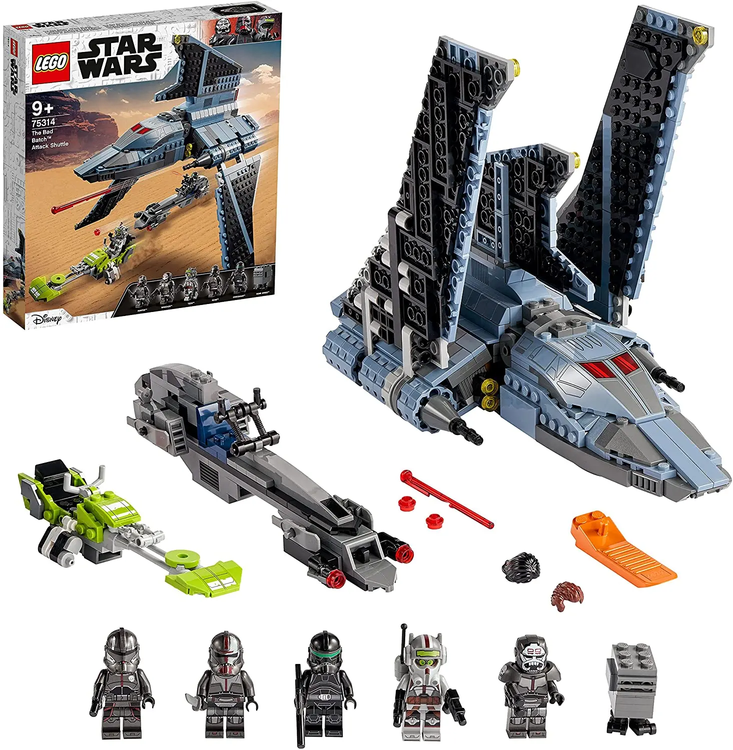 からんば レゴ75314スターウォーズバッバッチ: 攻撃シャトル、9歳からの
